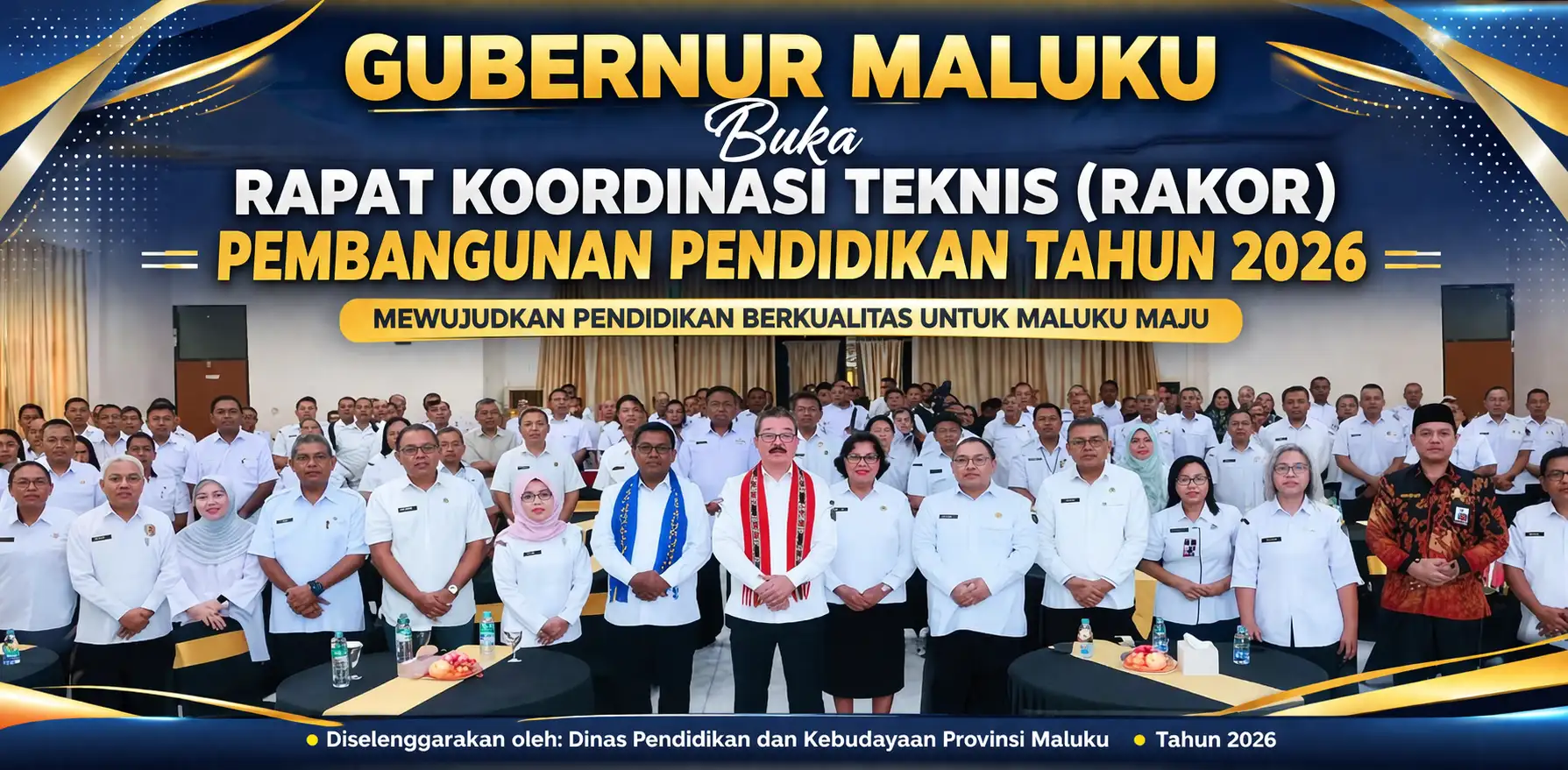 Tingkatkan SDM Guru Gubernur Maluku Buka Rakor Teknis Pembangunan Pendidikan Tahun 2026