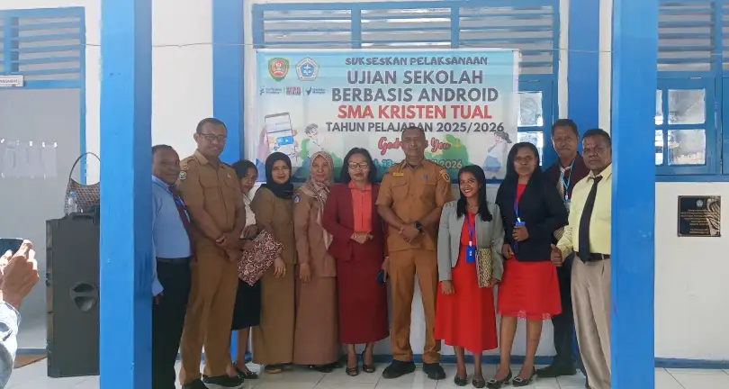 75 Siswa SMA Kristen Tual Ikuti Ujian Sekolah Berbasis Android Tahun Pelajaran 2025 - 2026