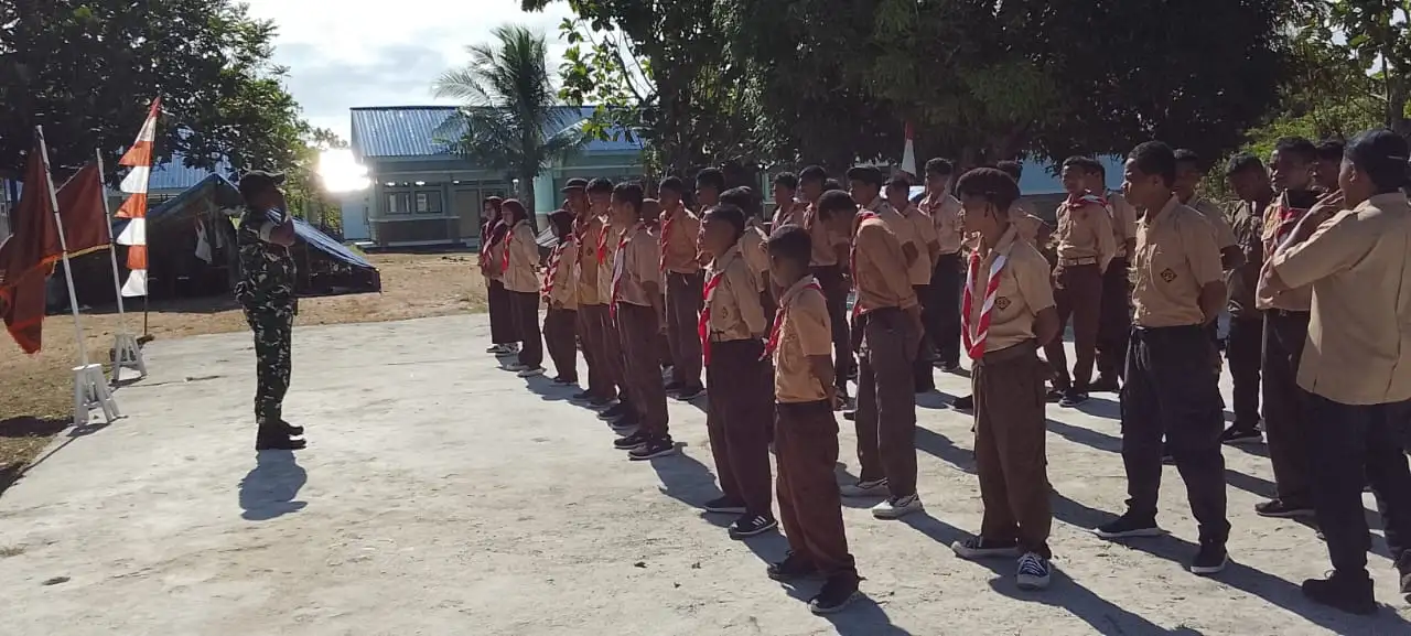Peringati Harlah Pancasila Pramuka Gudep Tanjung Inahat SMA Negeri 3 Tual Gelar Penanaman Sejuta Pohon Mangrove