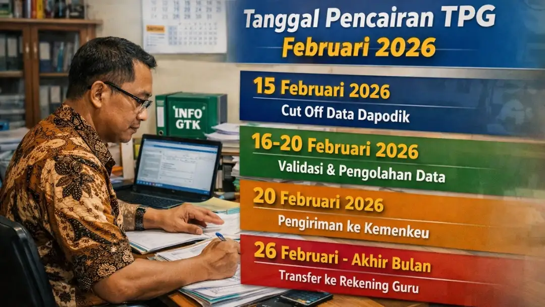 SKTP Februari 2026 Resmi Terbit Ini Tanggal TPG Mulai Masuk Rekening Guru Serdik