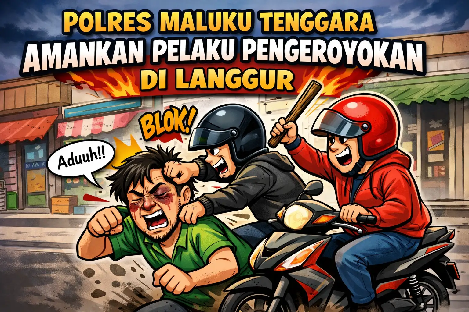 Kolaborasi Bersama Tokoh Masyarakat Polres Malra Berhasil Amankan Pelaku Bentrokan Mangga Dua Langgur 