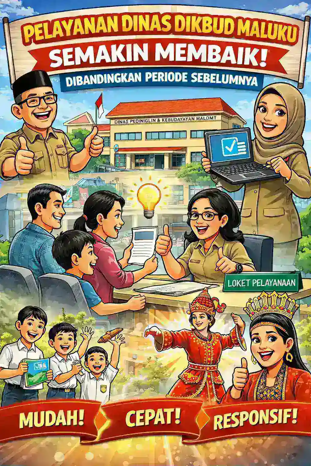 PPDB Tahun Ini Seluruh Sekolah Di Maluku Mulai Gunakan Teknologi Berbasis Digital