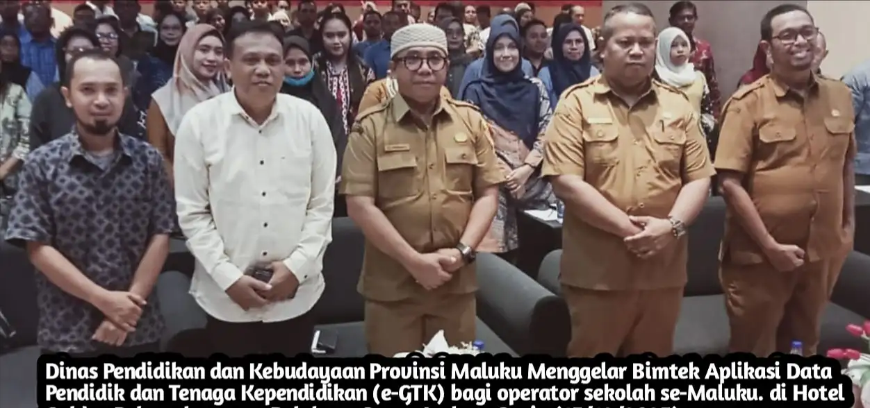 Perwakilan SMA Negeri 3 Tual Ikuti  Sosialisasi & Bimtek Aplikasi E-GTK Yang Digelar Dinas Dikbud Provinsi Maluku