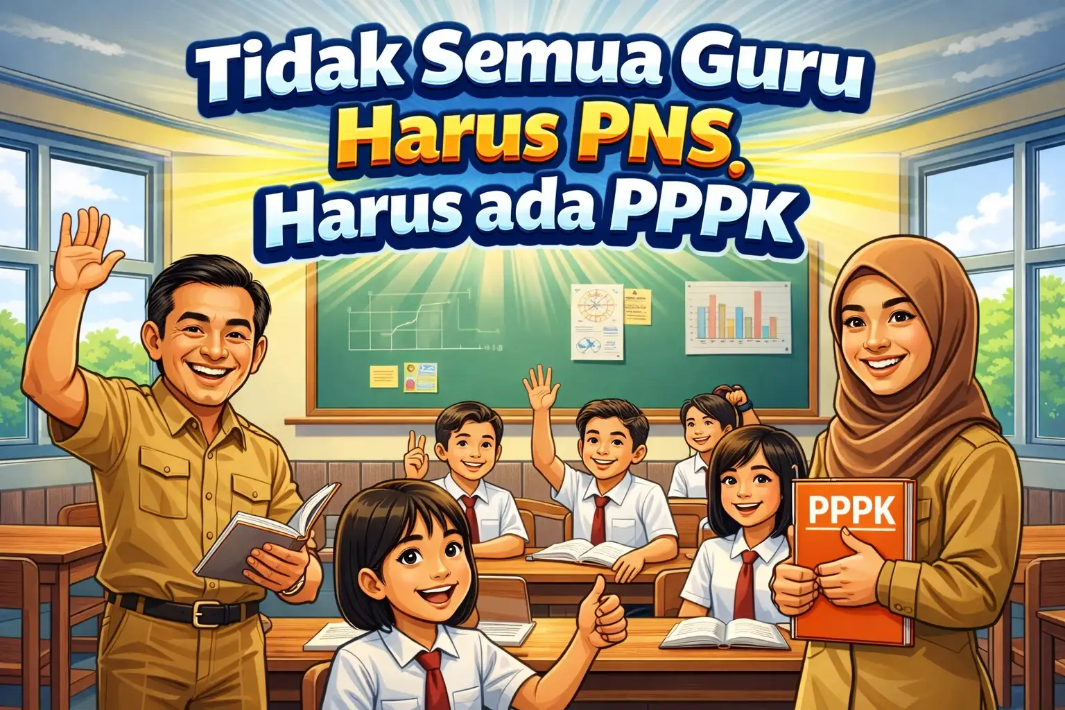 BKN:Maaf Tidak Semua Guru Diangkat PNS Harus Ada Yang Tetap PPPK