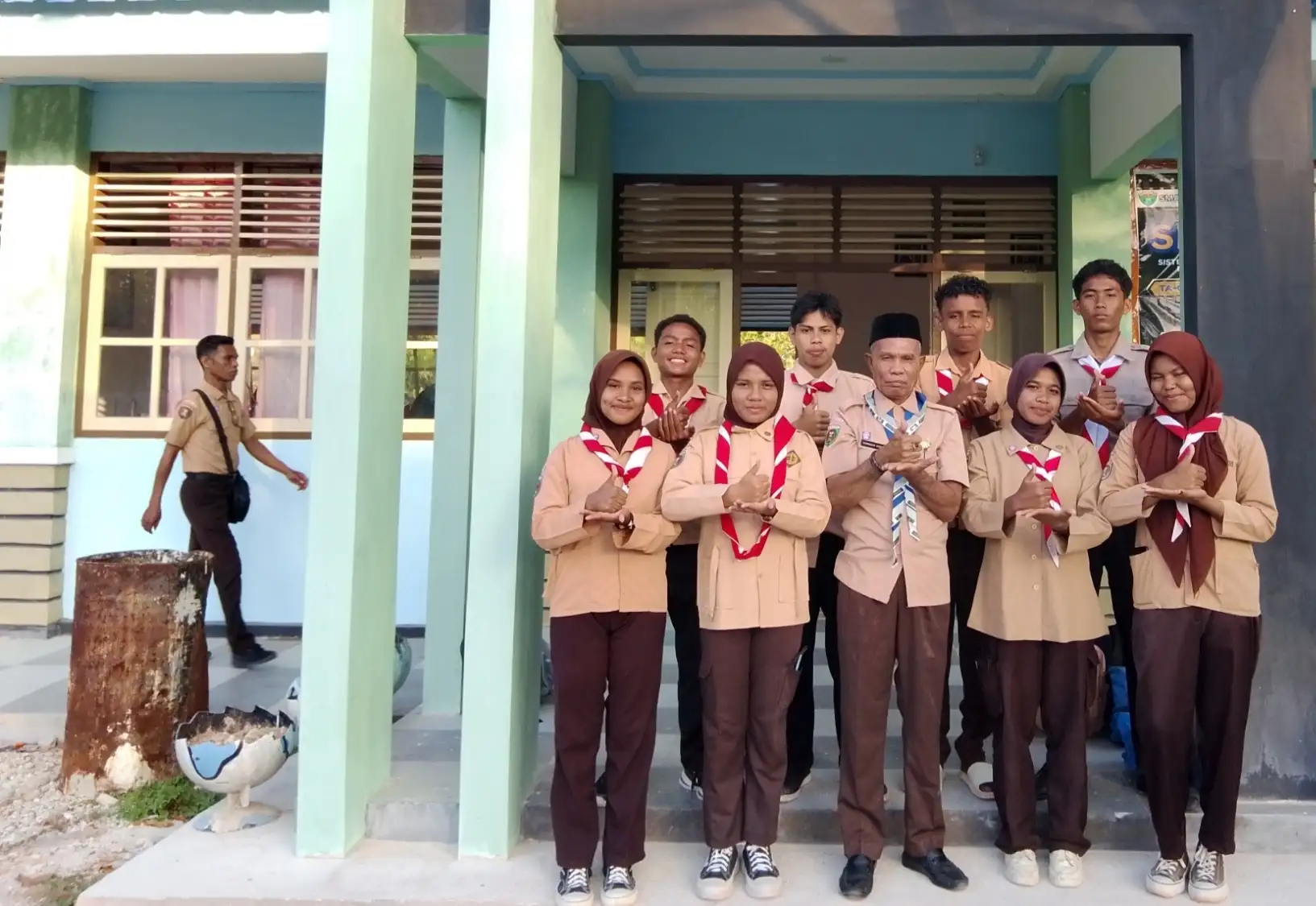 Gudep Tanjung Inahat Pramuka SMA Negeri 3 Tual Gelar Upacara Hari Pramuka Ke 65 Tahun 2026