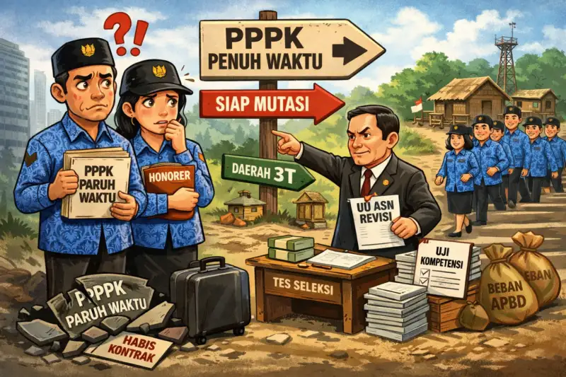 Data Honorer Telah Dibersihkan Oleh BKN Pegawai Kategori PPPK Paruh Waktu Resmi Ditiadakan 